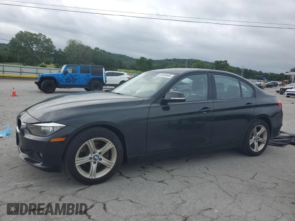2015 BMW 3 Series 328i with VIN WBA3C1C58FP851848, listed as a Copart auction lot 61445445 with 74,814 mi miles and Salvage title. Bid and sale history available at DreamBid. Image 1.