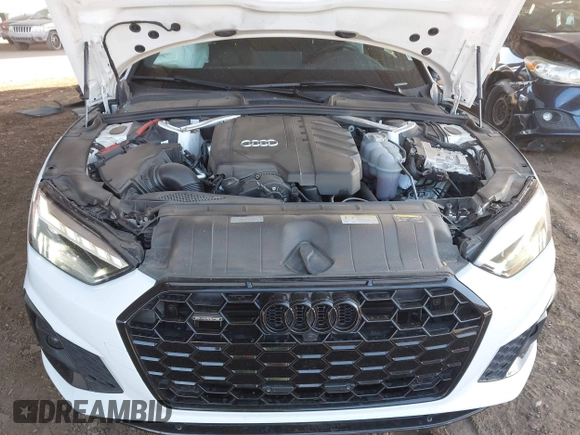 2023 Audi A5 Sportback S line Premium Plus z VIN WAUFACF50PA037465, wystawiony jako IAAI lot #42115428 z przebiegiem 34 463 mil mil oraz . Historia ofert i sprzedaży dostępna na DreamBid. Obrazek 10.