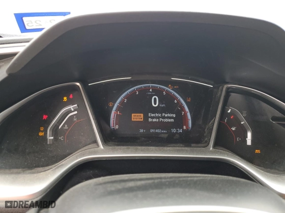 2021 Honda Civic Sedan Sport with VIN 2HGFC2F8XMH527895, listed as a Copart auction lot 46452195 with 91,402 mi miles and Salvage Title. Bid and sale history available at carsss.com. Image 9.