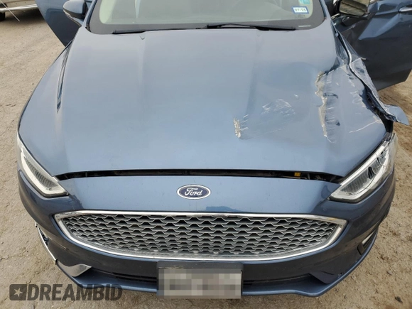 2019 Ford Fusion Titanium with VIN 3FA6P0D99KR117213, listed as a Copart auction lot 46450585 with 128,868 mi miles and Salvage Title. Bid and sale history available at carsss.com. Image 11.
