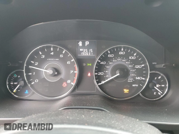 2011 Subaru Legacy Limited Power Moon with VIN 4S3BMCL6XB3223095, listed as a Copart auction lot 47311205 with 190,631 mi miles and Salvage title. Bid and sale history available at DreamBid. Image 9.