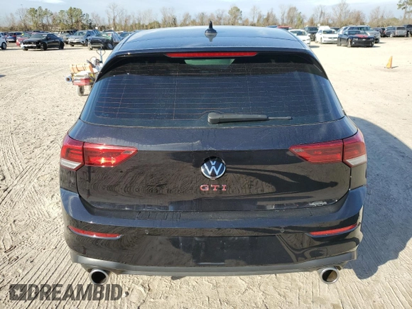 2022 Volkswagen Golf GTI SE with VIN WVWN87CD4NW153426, listed as a Copart auction lot 42618845 with 18,243 mi miles and Non Repairable. Bid and sale history available at carsss.com. Image 6.