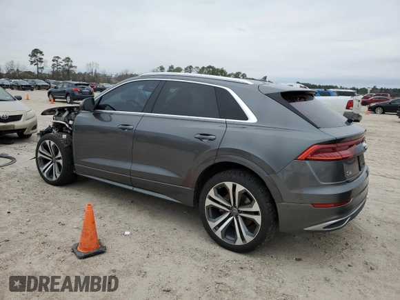 2019 Audi Q8 Premium Plus z VIN WA1BVAF16KD011512, wystawiony jako Copart lot #45419925 z przebiegiem 92 258 mil mil oraz Szkoda całkowita • Salvage title. Historia ofert i sprzedaży dostępna na DreamBid. Obrazek 2.