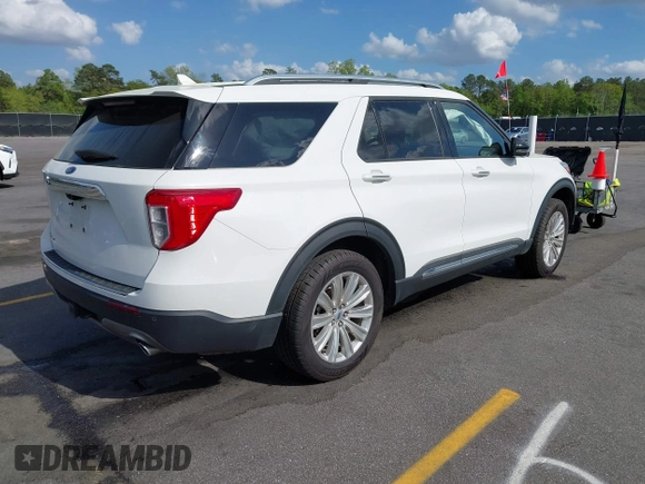 2023 Ford Explorer Limited with VIN 1FMSK7FH8PGB28394, listed as a IAAI auction lot 41883654 with 61,998 mi miles. Bid and sale history available at carsss.com. Image 4.