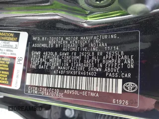 2015 Toyota Camry XLE with VIN 4T4BF1FK9FR461402, listed as a IAAI auction lot 41772628 with 92,795 mi miles and . Bid and sale history available at DreamBid. Image 9.