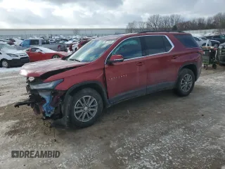2022 Chevrolet Traverse LT Cloth with VIN 1GNEVGKW8NJ157091, listed as a Copart auction lot 89174845 with 34,154 mi miles and Non Repairable. Bid and sale history available at carsss.com. Image 1.