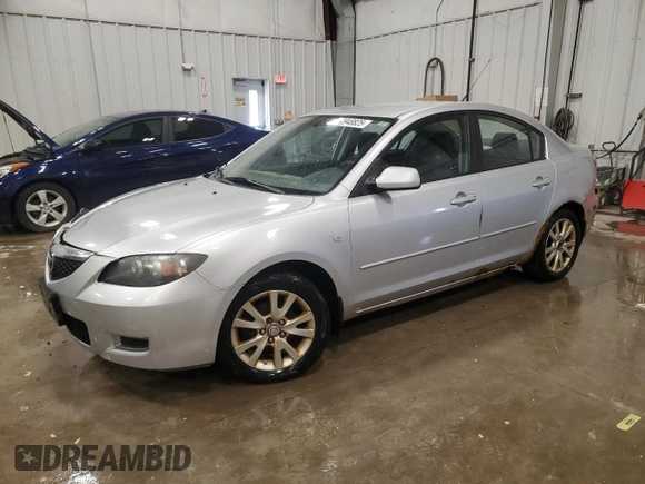 2008 Mazda 3 i Touring with VIN JM1BK32FX81818590, listed as a Copart auction lot 50948825 with 317,944 mi miles and Non Repairable. Bid and sale history available at carsss.com. Image 1.