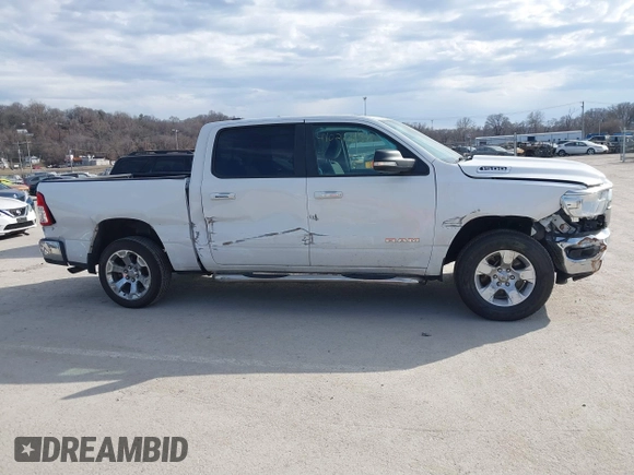 2019 Ram 1500 Big Horn/Lone Star with VIN 1C6RRFFG4KN790971, listed as a IAAI auction lot 41688790 with 63,366 mi miles. Bid and sale history available at carsss.com. Image 13.