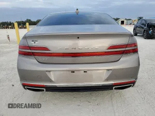 2021 Genesis G90 Premium with VIN KMTF34PA1MU088127, listed as a Copart auction lot 79905313 with 6,214 mi miles and . Bid and sale history available at carsss.com. Image 6.