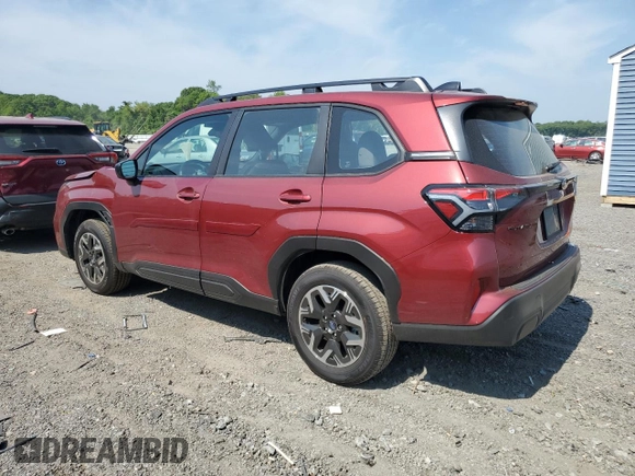 2025 Subaru Forester with VIN JF2SLDAC6SH515753, listed as a Copart auction lot 59920115 with 792 mi miles and Salvage title. Bid and sale history available at DreamBid. Image 2.