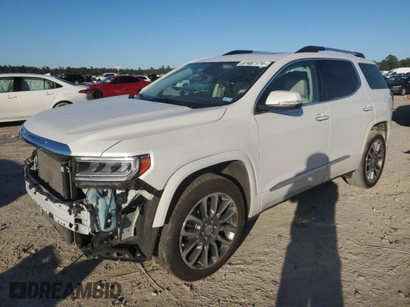 2022 GMC Acadia Denali with VIN 1GKKNPLS4NZ141192, listed as a Copart auction lot 87487174 with 30,039 mi miles and Salvage Title. Bid and sale history available at carsss.com. Image 1.