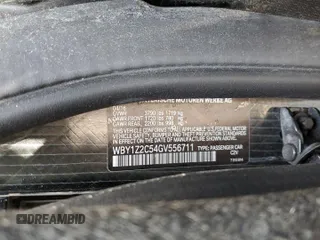2016 BMW i3 with VIN WBY1Z2C54GV556711, listed as a Copart auction lot 59826803 with 62,445 mi miles. Bid and sale history available at carsss.com. Image 14.