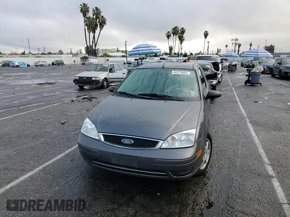 2005 Ford Focus S with VIN 3FAFP31N65R161757, listed as a Copart auction lot 44373605 with 187,145 mi miles and Salvage Title. Bid and sale history available at carsss.com. Image 11.