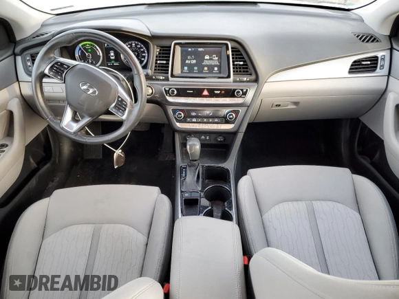 2018 Hyundai Sonata Hybrid SE with VIN KMHE24L3XJA080086, listed as a Copart auction lot 87439294 with 80,343 mi miles and Salvage Title. Bid and sale history available at carsss.com. Image 8.