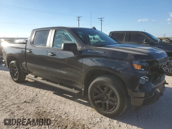 2022 Chevrolet Silverado 1500 Custom with VIN 1GCPABEK7NZ633597, listed as a Copart auction lot 77459134 with 31,487 mi miles and Salvage Title. Bid and sale history available at DreamBid. Image 4.
