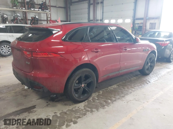 2017 Jaguar F-Pace 20d R-Sport with VIN SADCL2BN3HA490176, listed as a IAAI auction lot 41595419 with 87,755 mi miles and . Bid and sale history available at DreamBid. Image 4.