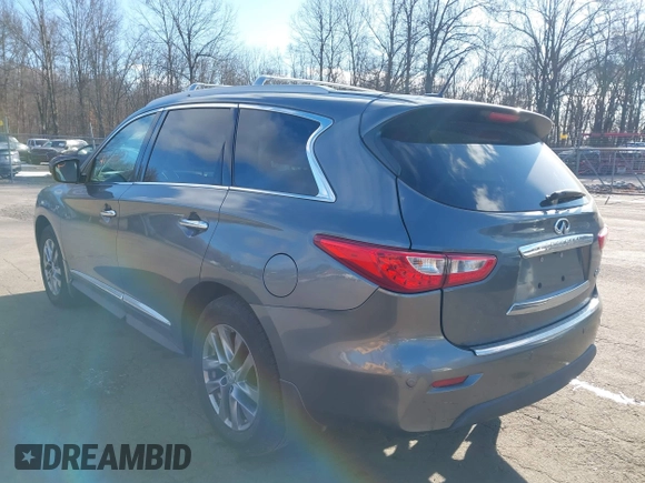 2015 Infiniti QX60 with VIN 5N1AL0MM7FC526525, listed as a IAAI auction lot 41356677 with 148,987 mi miles and . Bid and sale history available at DreamBid. Image 3.