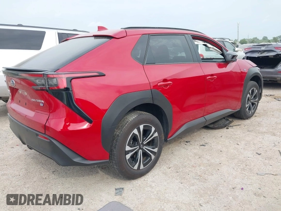 2024 Subaru Solterra Limited with VIN JTMABABA9RA066452, listed as a IAAI auction lot 42063068 with 6,029 mi miles and . Bid and sale history available at DreamBid. Image 4.