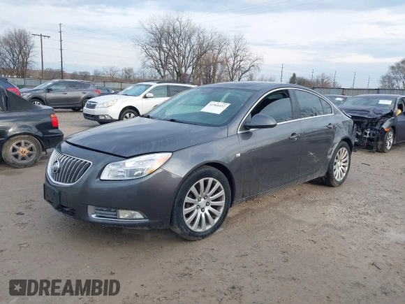 2011 Buick Regal CXL RL2 with VIN W04GP5EC8B1081461, listed as a IAAI auction lot 41904432 with 161,947 mi miles. Bid and sale history available at carsss.com. Image 2.