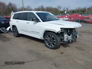 2022 Jeep Grand Cherokee Overland with VIN 1C4RJKDG9N8559384, listed as a IAAI auction lot 42080657 with 43,964 mi miles and . Bid and sale history available at DreamBid. Image 1.
