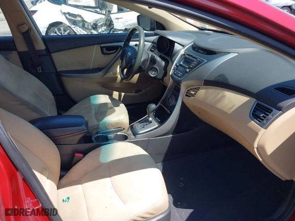 2013 Hyundai Elantra GLS PZEV with VIN 5NPDH4AE9DH342521, listed as a IAAI auction lot 41968386 with 192,220 mi miles. Bid and sale history available at carsss.com. Image 5.