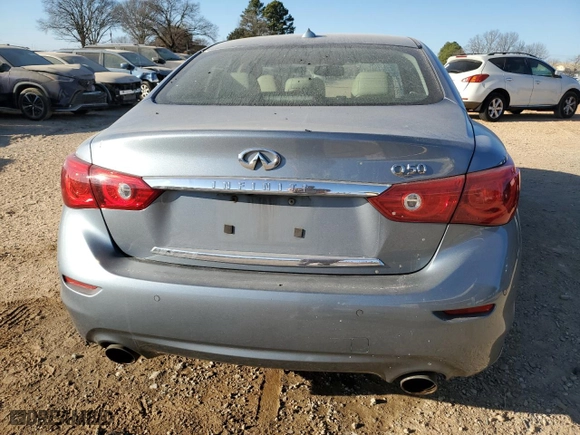 2014 Infiniti Q50 with VIN JN1BV7APXEM672133, listed as a Copart auction lot 47594905 with 201,693 mi miles and Salvage Title. Bid and sale history available at carsss.com. Image 6.