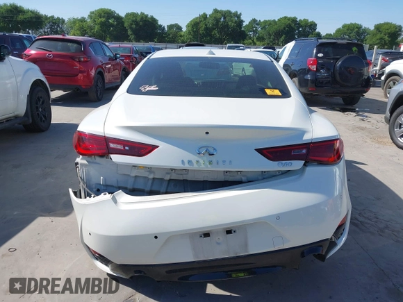 2018 Infiniti Q60 Sport with VIN JN1EV7EK5JM341188, listed as a IAAI auction lot 41990535 with 52,640 mi miles and . Bid and sale history available at DreamBid. Image 16.