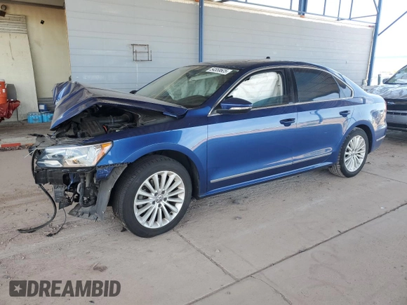 2016 Volkswagen Passat SE with VIN 1VWBT7A34GC021263, listed as a Copart auction lot 54558625 with 115,224 mi miles and Salvage title. Bid and sale history available at DreamBid. Image 1.