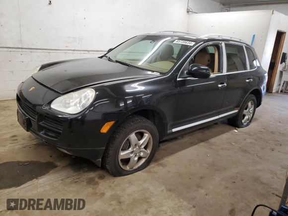 2005 Porsche Cayenne with VIN WP1AA29P65LA23736, listed as a Copart auction lot 85735634 with 194,991 mi miles and Clean Title. Bid and sale history available at carsss.com. Image 1.