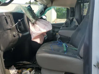 2023 Chevrolet Express Cargo with VIN 1GCWGAFP3P1127328, listed as a Copart auction lot 59623345 with Not provided miles and Salvage title. Bid and sale history available at DreamBid. Image 7.