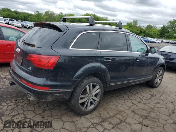 2014 Audi Q7 Premium Plus with VIN WA1LMAFE8ED020520, listed as a Copart auction lot 58448755 with 139,135 mi miles and Clean title. Bid and sale history available at DreamBid. Image 3.
