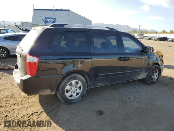 2010 Kia Sedona LX with VIN KNDMG4C31A6335678, listed as a Copart auction lot 76016514 with 130,889 mi miles and Salvage Title. Bid and sale history available at carsss.com. Image 3.