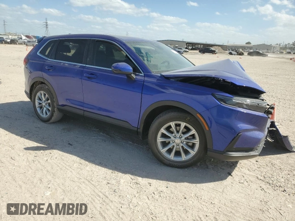 2024 Honda CR-V EX-L with VIN 7FARS3H75RE002348, listed as a Copart auction lot 49587955 with 13,081 mi miles and Salvage Title. Bid and sale history available at DreamBid. Image 4.