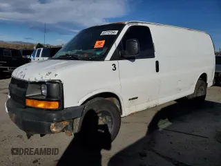 2006 Chevrolet Express Cargo Van with VIN 1GCGG25V061150767, listed as a Copart auction lot 83772754 with Not Provided miles and Non Repairable. Bid and sale history available at carsss.com. Image 1.
