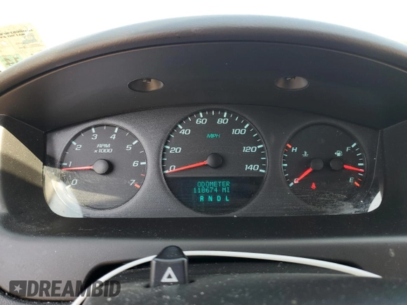 2013 Chevrolet Impala LS with VIN 2G1WF5E36D1203163, listed as a Copart auction lot 52684025 with 118,674 mi miles and Salvage Title. Bid and sale history available at DreamBid. Image 9.