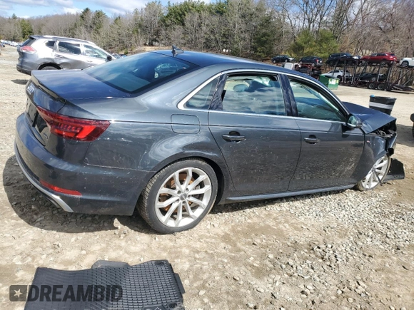 2019 Audi A4 Premium Plus с VIN WAUENAF45KN020643, выставлен на аукционе Copart как лот 50687695 с пробегом Не указан миль и Списание • Salvage title. История ставок и продаж доступна на DreamBid. Изображение 3.