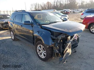 2017 Chevrolet Equinox LT with VIN 2GNALCEK7H6225484, listed as a IAAI auction lot 41664928 with 122,366 mi miles. Bid and sale history available at carsss.com. Image 1.