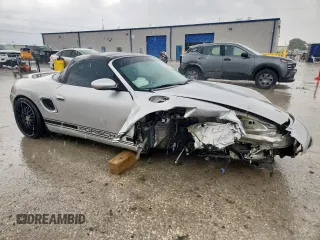 2002 Porsche Boxster S with VIN WP0CB29802S660218, listed as a Copart auction lot 62540525 with 129,940 mi miles and Salvage title. Bid and sale history available at DreamBid. Image 4.