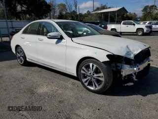 2020 Mercedes-Benz C with VIN W1KWF8DB5LR593475, listed as a Copart auction lot 49991955 with 33,108 mi miles and Salvage Title. Bid and sale history available at carsss.com. Image 4.