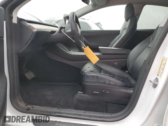 2022 Tesla Model Y Long Range with VIN 7SAYGDEE1NF491488, listed as a Copart auction lot 49266945 with 44,703 mi miles and Salvage Title. Bid and sale history available at carsss.com. Image 7.