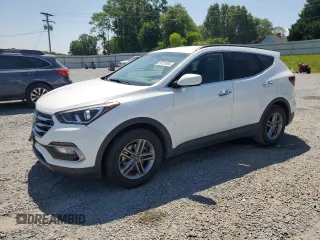 2017 Hyundai Santa Fe 2.4L with VIN 5NMZUDLB5HH037802, listed as a Copart auction lot 56139955 with 65,604 mi miles and Salvage title. Bid and sale history available at DreamBid. Image 1.
