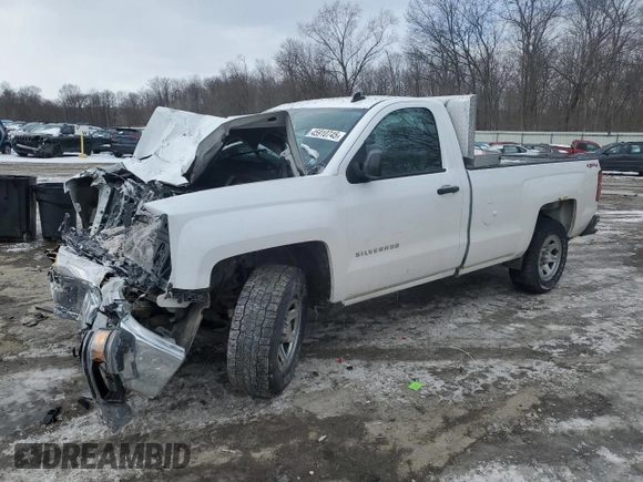 2014 Chevrolet Silverado 1500 Work Truck with VIN 1GCNKPECXEZ344790, listed as a Copart auction lot 45910745 with 152,557 mi miles and Salvage Title. Bid and sale history available at DreamBid. Image 1.