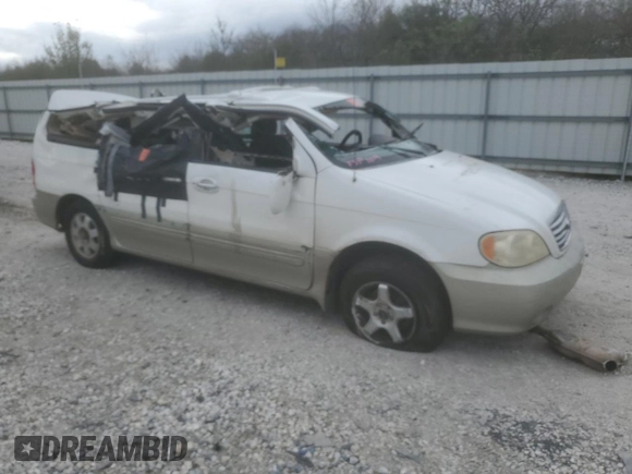 2003 Kia Sedona LX with VIN KNDUP131836430383, listed as a Copart auction lot 79829254 with 198,896 mi miles and Salvage Title. Bid and sale history available at carsss.com. Image 4.