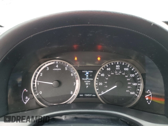 2013 Lexus GS 350 with VIN JTHCE1BL9D5017379, listed as a Copart auction lot 62955974 with 154,531 mi miles and Salvage title. Bid and sale history available at DreamBid. Image 9.