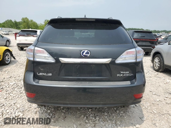 2010 Lexus RX 450h with VIN JTJBC1BA0A2405337, listed as a Copart auction lot 60196715 with 201,004 mi miles and Clean title. Bid and sale history available at DreamBid. Image 6.