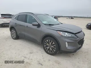 2021 Ford Escape Titanium with VIN 1FMCU9J9XMUA57500, listed as a Copart auction lot 46322915 with 67,101 mi miles and Salvage Title. Bid and sale history available at carsss.com. Image 4.