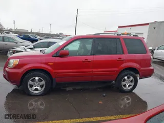 2006 Honda Pilot EX-L with VIN 2HKYF18576H516830, listed as a IAAI auction lot 41740470 with 202,179 mi miles. Bid and sale history available at carsss.com. Image 14.