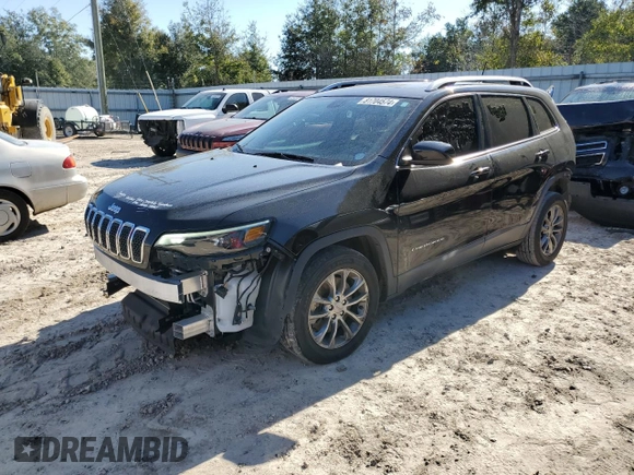 2019 Jeep Cherokee Latitude Plus with VIN 1C4PJLLB1KD176707, listed as a Copart auction lot 81704574 with 108,147 mi miles and Non Repairable. Bid and sale history available at carsss.com. Image 1.