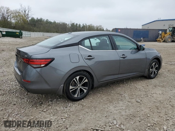 2021 Nissan Sentra SV with VIN 3N1AB8CV0MY242631, listed as a Copart auction lot 55061525 with 32,762 mi miles and Salvage Title. Bid and sale history available at DreamBid. Image 3.