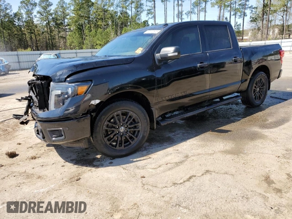2018 Nissan Titan SV with VIN 1N6AA1E61JN520777, listed as a Copart auction lot 50312605 with 62,122 mi miles and Salvage Title. Bid and sale history available at DreamBid. Image 1.
